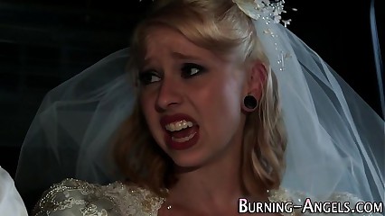 Tattooed bride anal fucks