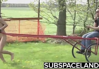 Teen Abashed directed on touching a cart together close by slapped close by a wet towel in obedience