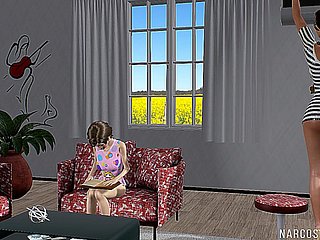 فوتاناري ميلف امرأة سمراء 3D تجميع سخيف