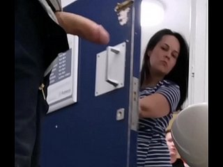Public Toilet Woman Walk In And See My Cock