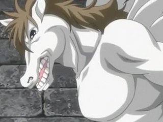 Pobre anime Babe é apressado por monstro