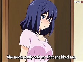 irmã lésbica faz um threesome hentai anime