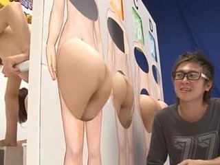 Die Kandidatin wählt ein gravity Hole -Mädchen zu Creampie