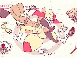 Pokemon Lopunny dominierende Braixen im Wrestling von DIIVES