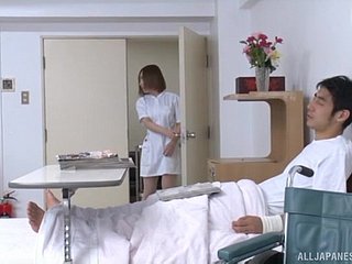 Aching sanatorium porn between a hot Japanese vigilance plus a patient