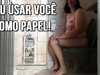 Wife uses their way cuckold as A a water-closet human article