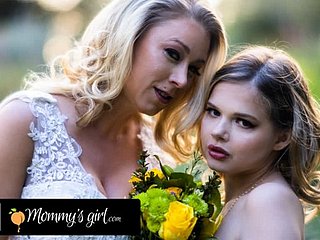 Mommy's Dame - Bridesmaid Katie Morgan Bangs อย่างหนัก Coco Lovelock ลูกติดของเธอก่อนงานแต่งงานของเธอ
