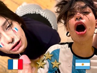 แชมป์โลกอาร์เจนตินาแฟน Fucks French หลังจากสุดท้าย - Meg Vicious