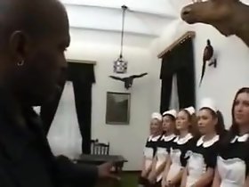 French Live-in lover Gangbang