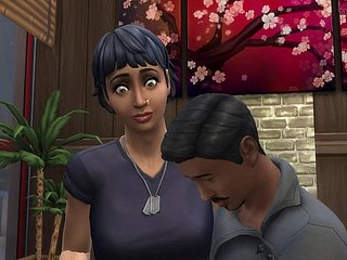 Empleada transexual culona se abre camino hacia un trabajo - Wickedwhims