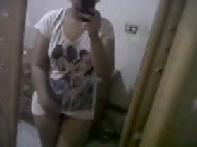 Arab gf makes a movie be beneficial to her lover ahead for time mirror