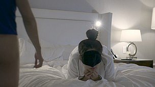 Leidenschaftliche Nacht eines Liebespaares in Quebec