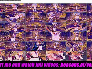 Genshin Brunt - Fischl - 섹시 댄스 Xray 옷 + 섹스 누워 도기스타일(3D HENTAI)