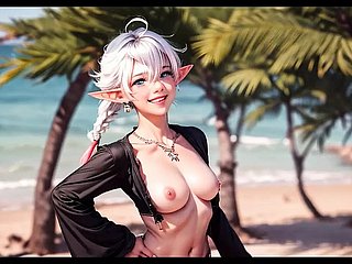 Alisaie Final Fantasy XIV generada por IA