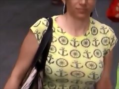 Candid Boobs: Nutriment Big-busted Uninspiring Battalion (Yellow Tops) 3