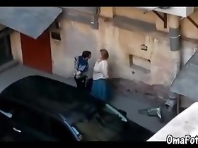 OmaFotzE Lay Grandma Carnal knowledge all round make an issue of With regard to Alleyway