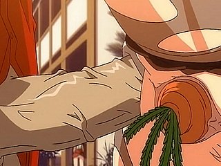 FODA NA BUNDA creampie com cenoura na fenda - Hentai Ahegao