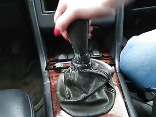 Motor car fuck, Apparatus Shifter, Volvo V70 Fick cooky mit Jeans NEU