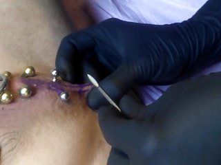 Buah zakar besar menindik # 2