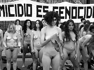 Nude protest in Argentina