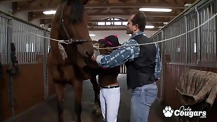 Horny MILF Gets Fucked By The Stable Boy - Tera Joy