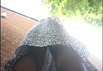 Sexy upskirt view